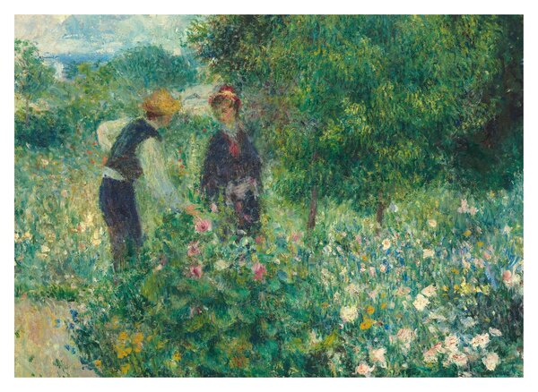 Obraz - Auguste Renoir, Picking Flowers, reprodukce (70x50 cm)
