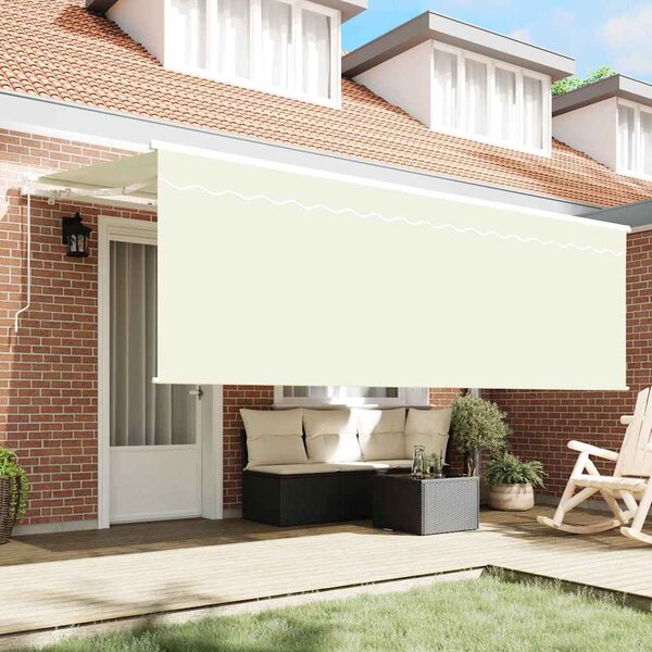 Stahovací markýza Krémová 350 x 200 cm Polyester a hliník 3329640