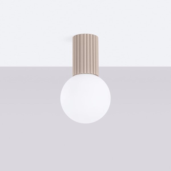 Sollux SL.1743 - Koupelnové stropní svítidlo HALO 1xG9/8W/230V IP44 taupe