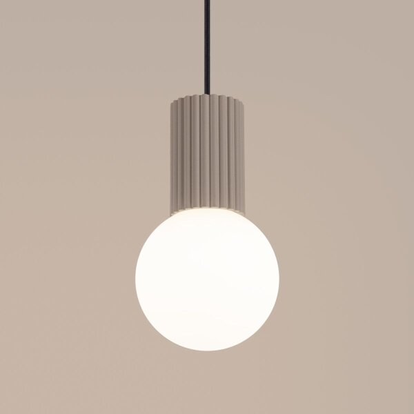Sollux SL.1744 - Lustr na lanku HALO 1xG9/8W/230V pr. 12 cm taupe