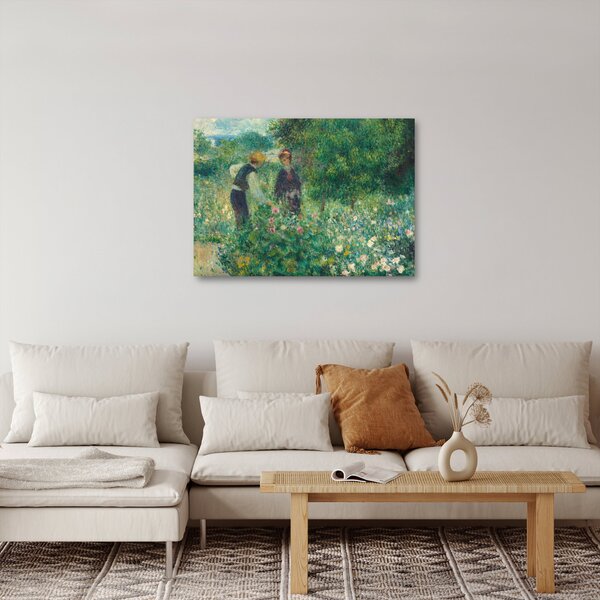 Obraz - Auguste Renoir, Picking Flowers, reprodukce (70x50 cm)