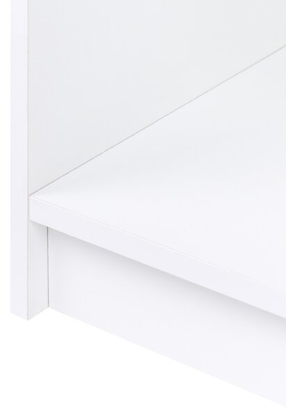 Knihovna se 3 policemi ZEHNA 117 cm Bílá