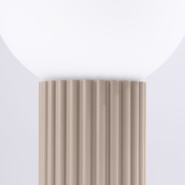 Sollux SL.1746 - Stolní lampa HALO 1xG9/8W/230V pr. 12 cm taupe