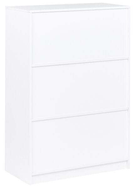 Knihovna se 3 policemi ZEHNA 117 cm Bílá