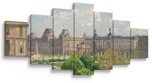 Obraz - Camille Pissarro, Place du Carrousel, Paris, reprodukce (210x100 cm)