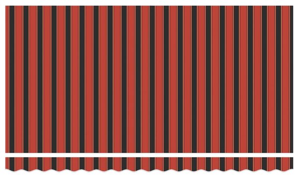 Stahovací markýza Oranžová 350 x 200 cm textil 3329664