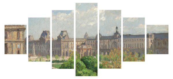 Obraz - Camille Pissarro, Place du Carrousel, Paris, reprodukce (210x100 cm)
