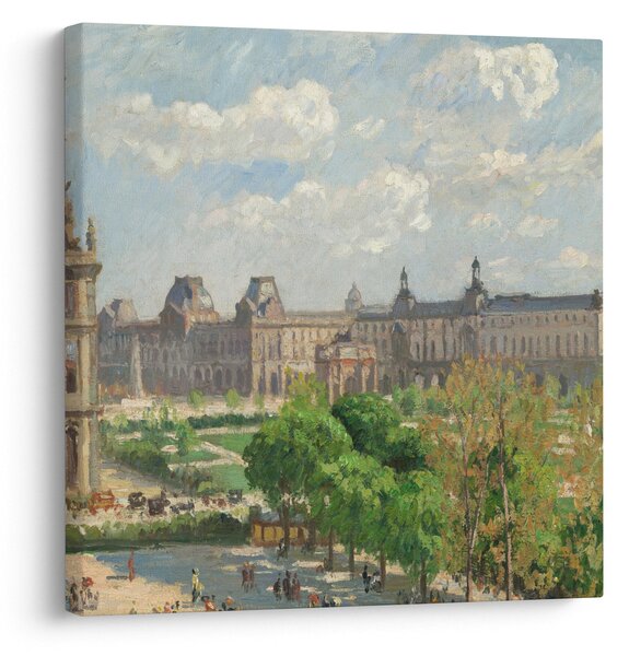 Obraz - Camille Pissarro, Place du Carrousel, Paris, reprodukce (30x30 cm)