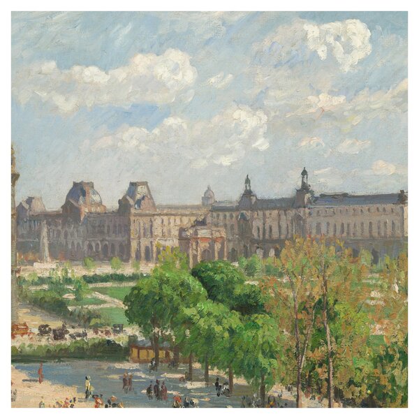 Obraz - Camille Pissarro, Place du Carrousel, Paris, reprodukce (30x30 cm)