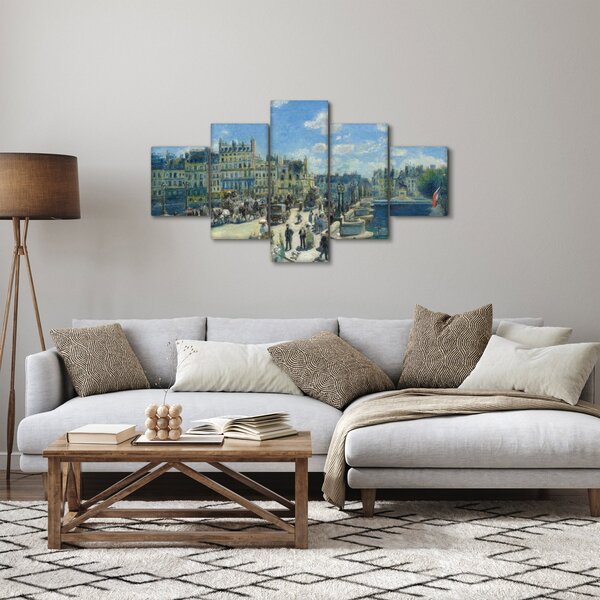 Obraz - Auguste Renoir, Pont Neuf, Paris, reprodukce (125x70 cm)