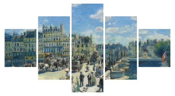 Obraz - Auguste Renoir, Pont Neuf, Paris, reprodukce (125x70 cm)