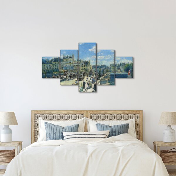 Obraz - Auguste Renoir, Pont Neuf, Paris, reprodukce (125x70 cm)
