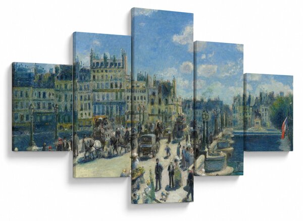 Obraz - Auguste Renoir, Pont Neuf, Paris, reprodukce (125x70 cm)