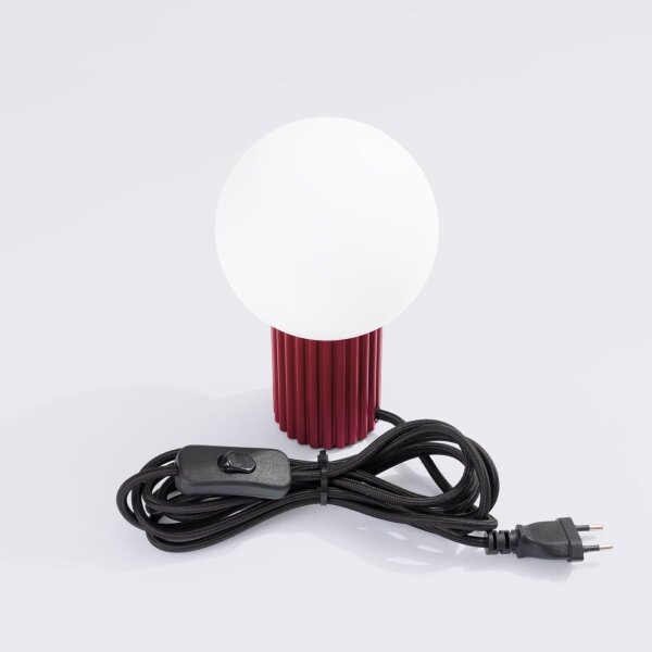Sollux SL.1751 - Stolní lampa HALO 1xG9/8W/230V pr. 12 cm červená