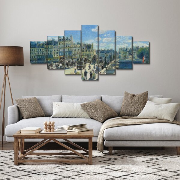 Obraz - Auguste Renoir, Pont Neuf, Paris, reprodukce (210x100 cm)