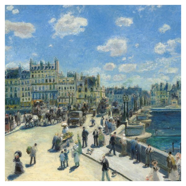 Obraz - Auguste Renoir, Pont Neuf, Paris, reprodukce (30x30 cm)