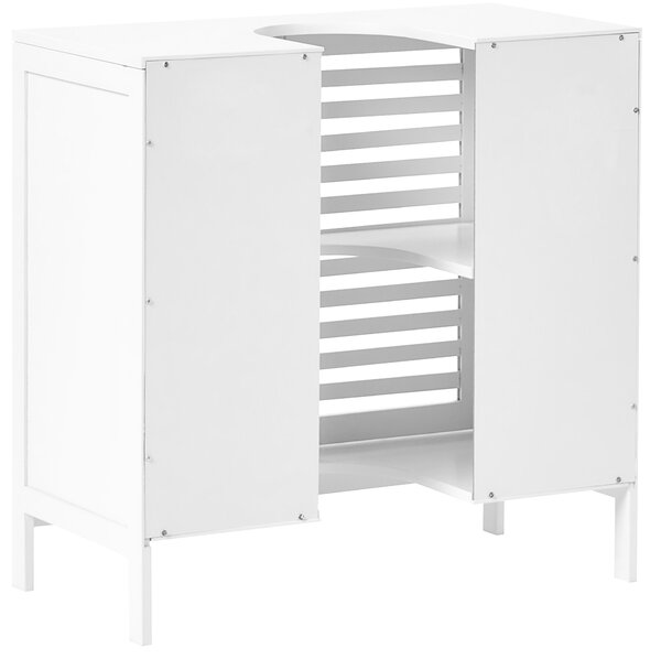 Skříňka pod umyvadlo MISSOULA Bambus 60 cm Bílá