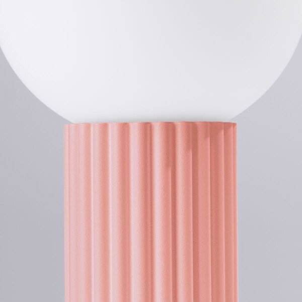Sollux SL.1756 - Stolní lampa HALO 1xG9/8W/230V pr. 12 cm růžová