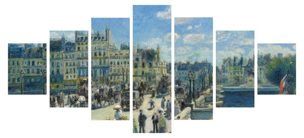 Obraz - Auguste Renoir, Pont Neuf, Paris, reprodukce (210x100 cm)