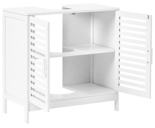 Skříňka pod umyvadlo MISSOULA Bambus 60 cm Bílá