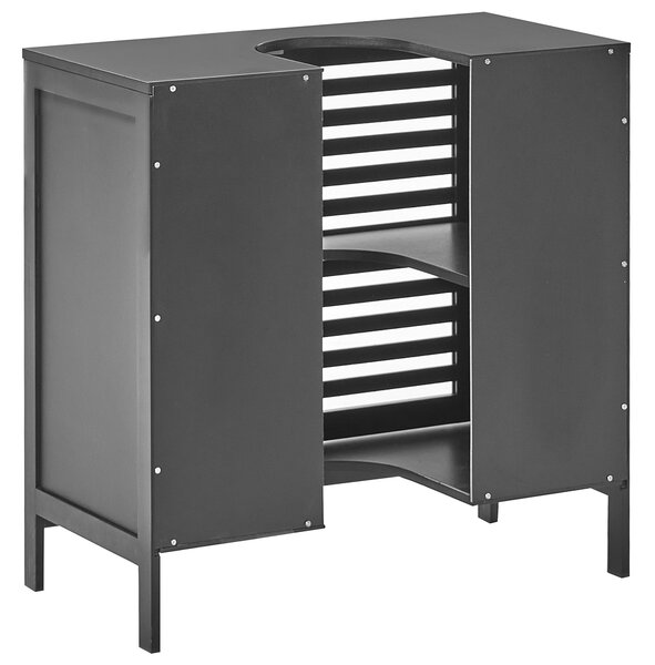 Skříňka pod umyvadlo MISSOULA Bambus 60 cm Černá