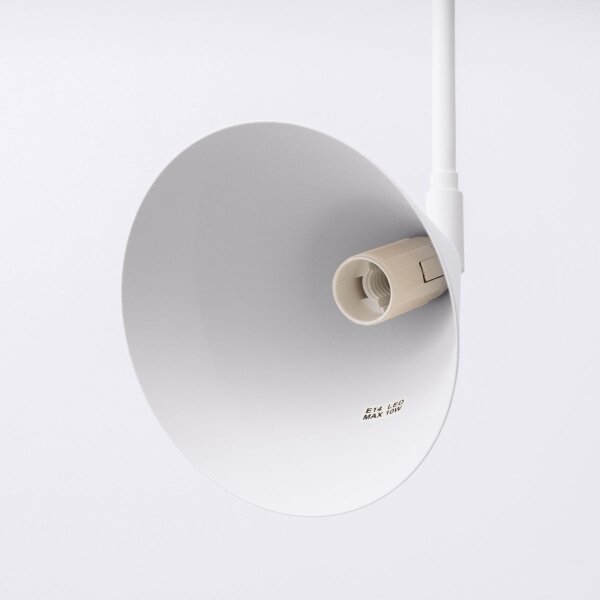 Sollux SL.1696 - Nástěnná lampa NOX 1xE14/10W/230V bílá