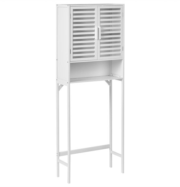 Skříňka do koupelny OKARCHE Bambus 63 cm Bílá