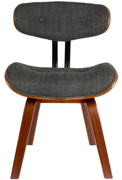 Šedá čalouněná jídelní židle DUTCHBONE BLACKWOOD