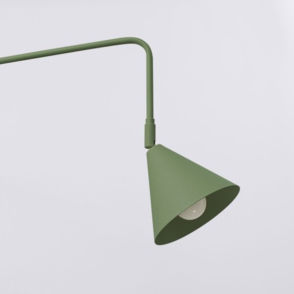 Sollux SL.1700 - Nástěnná lampa NOX 1xE14/10W/230V zelená