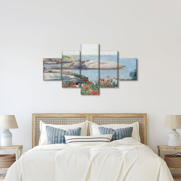 Obraz - Childe Hassam, Poppies, Isles of Shoals, reprodukce (125x70 cm)