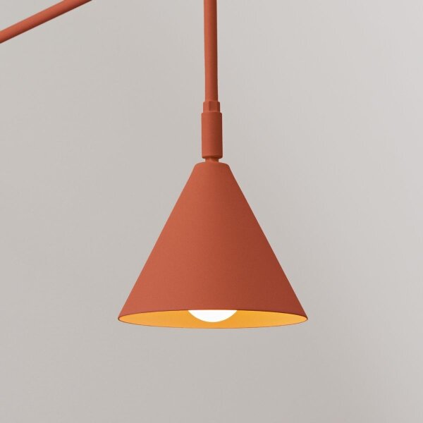 Sollux SL.1701 - Nástěnná lampa NOX 1xE14/10W/230V oranžová