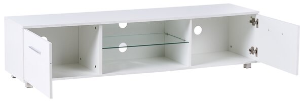 TV stolek s LED BANFF Bílá