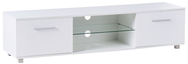 TV stolek s LED BANFF Bílá