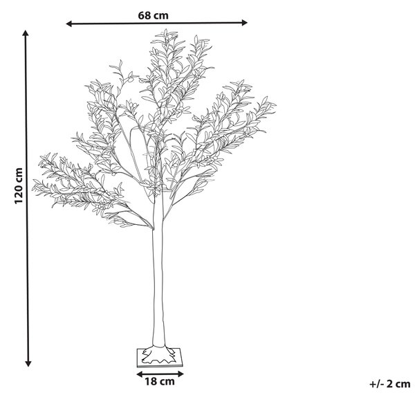 Venkovní dekorace LED CELIONI Stromek 120 cm Zelená