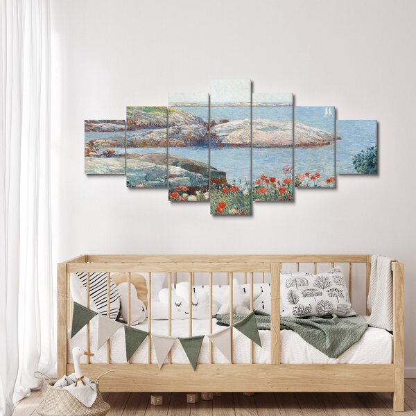 Obraz - Childe Hassam, Poppies, Isles of Shoals, reprodukce (210x100 cm)
