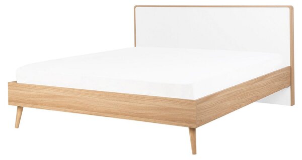 LED postel SERRIS 160 x 200 cm Světle hnědá