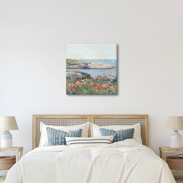 Obraz - Childe Hassam, Poppies, Isles of Shoals, reprodukce (30x30 cm)