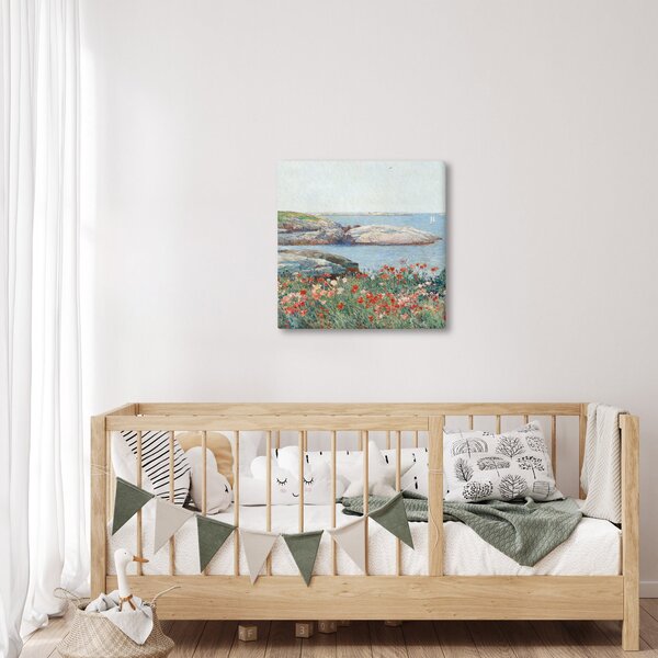 Obraz - Childe Hassam, Poppies, Isles of Shoals, reprodukce (30x30 cm)