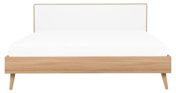 LED postel SERRIS 160 x 200 cm Světle hnědá
