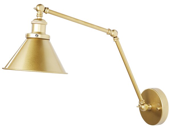 Sada 2 nástěnných lamp NARVA Nastavitelná Kov Zlatá