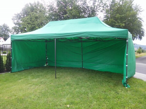 ShopJK Nůžkový stan profi 3 x 6 m zelený