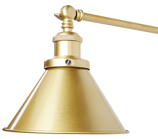 Sada 2 nástěnných lamp NARVA Nastavitelná Kov Zlatá