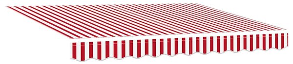 Stahovací markýza Červená a Bílá 300 x 250 cm 3329987