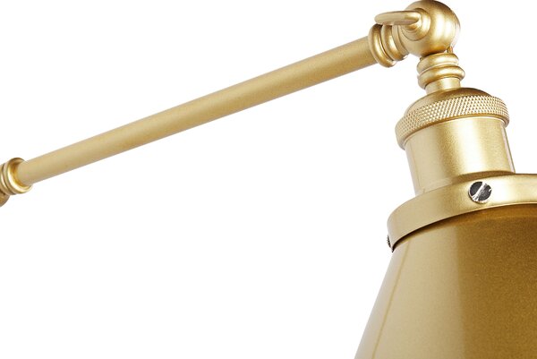 Sada 2 nástěnných lamp NARVA Nastavitelná Kov Zlatá
