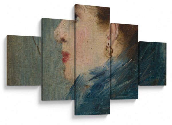 Obraz - Edouard Manet, Portrait of a Lady, reprodukce (125x70 cm)