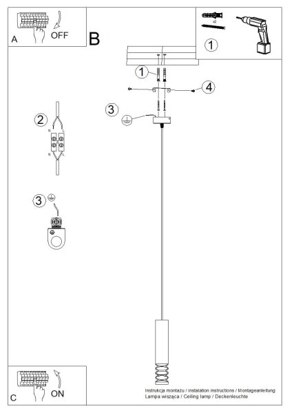 Sollux SL.1686 - Lustr na lanku LAMI 1xGU10/10W/230V bílá