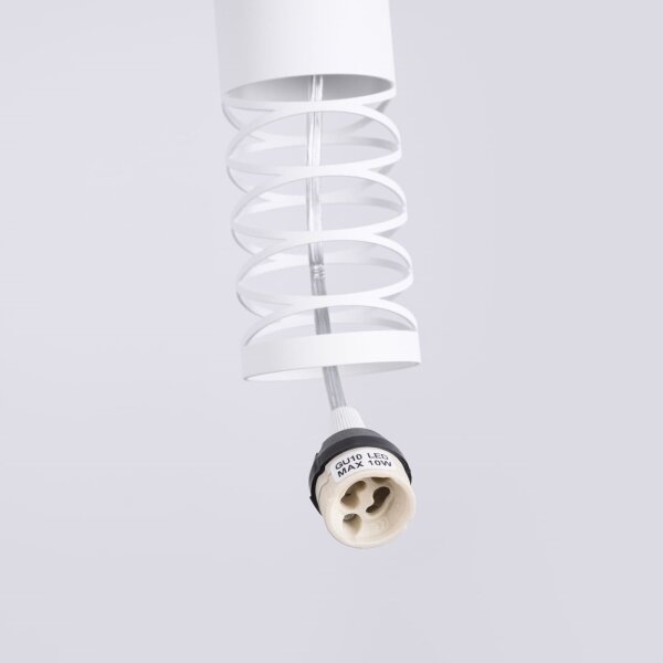 Sollux SL.1686 - Lustr na lanku LAMI 1xGU10/10W/230V bílá