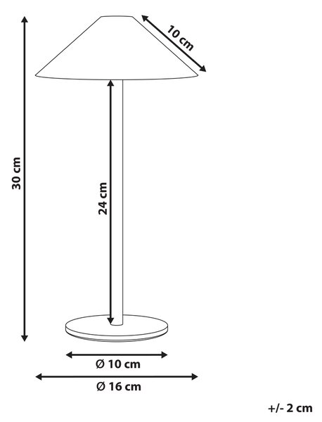 LED bezdrátová stolní lampa MODJO se stmívačem Kov Zelená