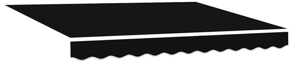 Stahovací markýza Černá 350 x 250 cm Polyester a kov 3330330
