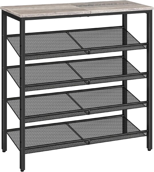 Botník Vasagle Melas 81 cm černý/šedý